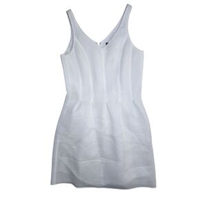 W by Worth White V-Neck Mini Dress Size 6